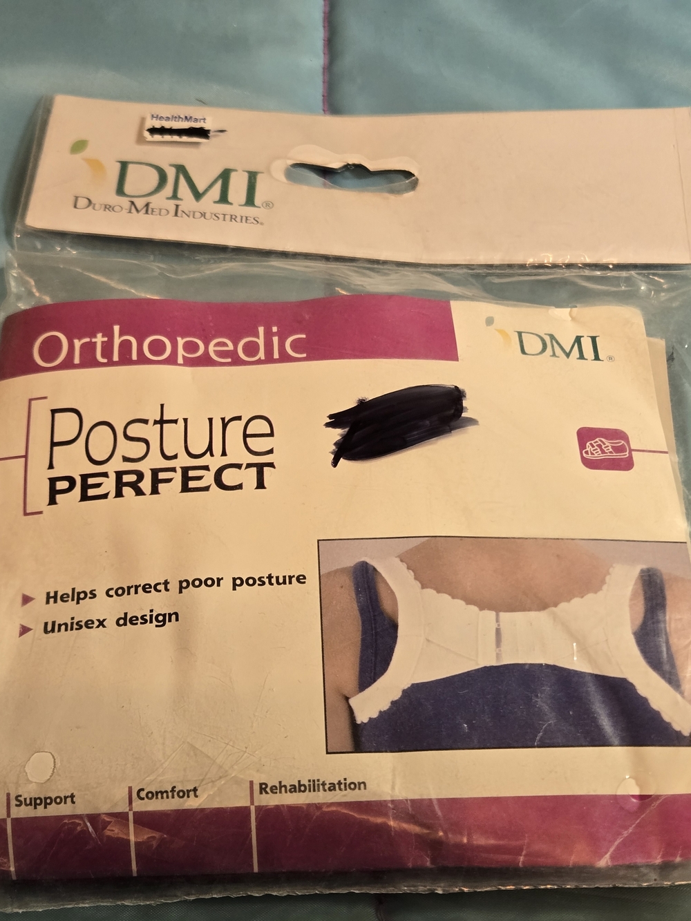 Mi Orthopedic Posture Perfect Support Bra in White and Purple